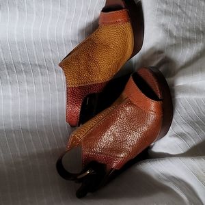 Lucky brand stacked heels